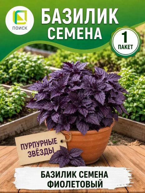 Базилик Пурпурные звезды семена 